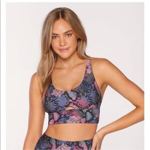 Lorna Jane snakeskin print padded bra